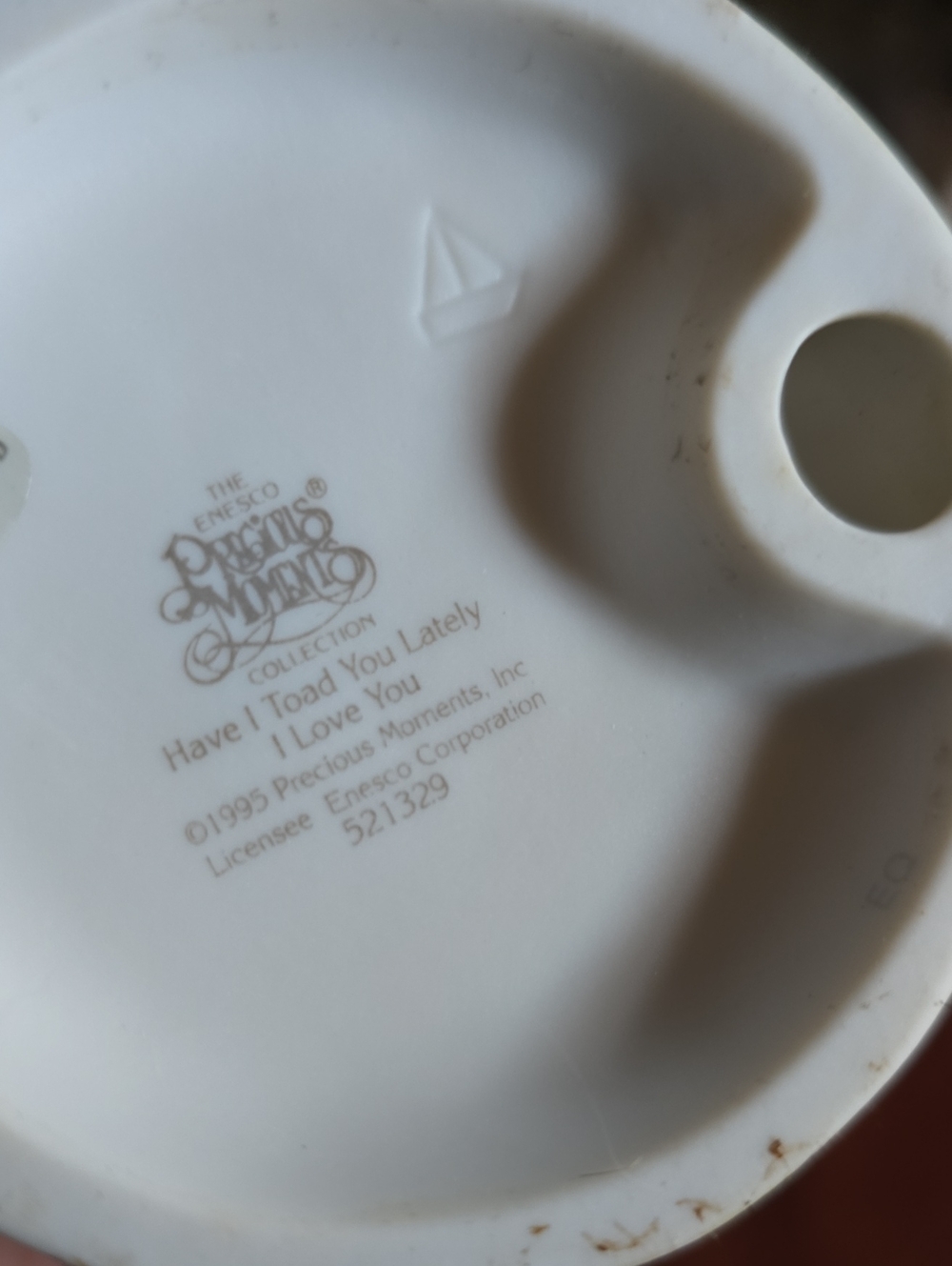 Precious Moments 'Have I Toad You Lately I Love You' White Figurine